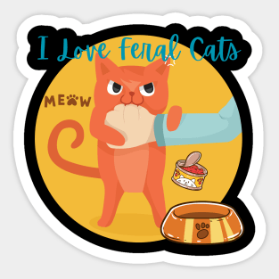 Princess Of Feral Cats Sticker